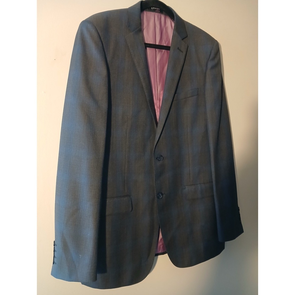 Tiglio Luxe Slim Fit Sienna Suit Jacket 42L Lanificio Di Biella Italian Wool